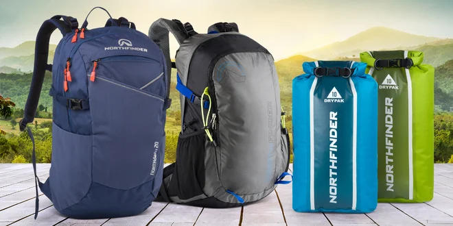 Outdoorové batohy a vaky na kolo, vodu i trek