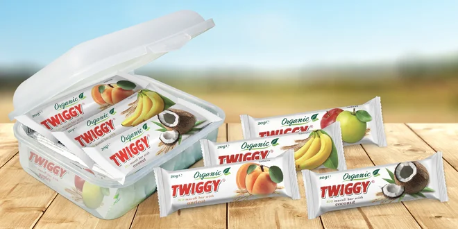 České müsli tyčinky Twiggy v bio kvalitě