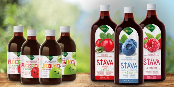 100% šťávy na zlepšení imunity dětí i dospělých