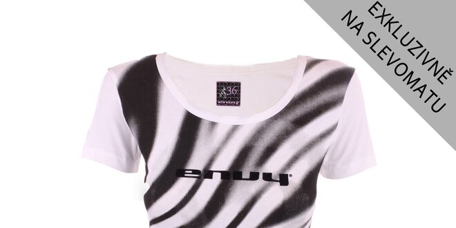 Dámské černo-bílé pruhované tričko Envy