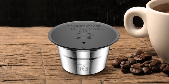 Plnitelná nerezová kapsle Sealpod pro Dolce Gusto