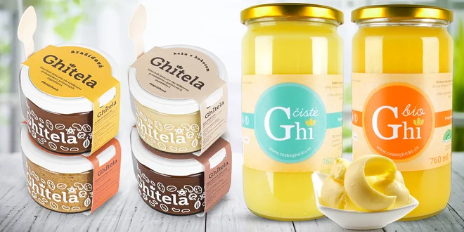 České Ghí: čisté, bio i oříšková Ghítela®