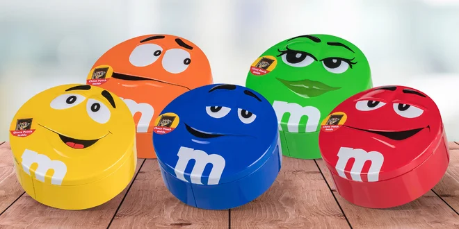 Čokoládové bonbóny M&M's v plechové dóze