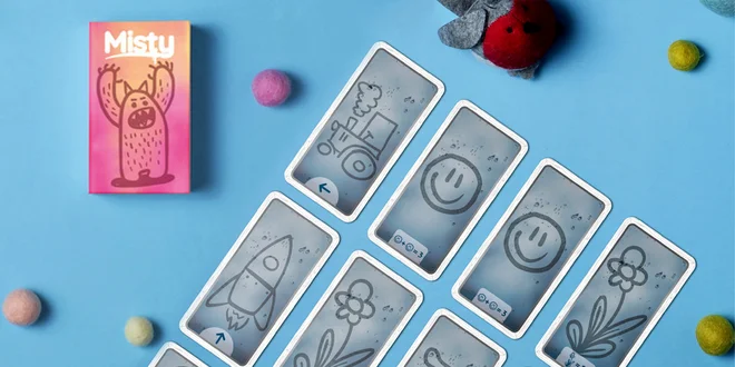 Misty: malá karetní hra pro 2 až 4 hráče od 6 let