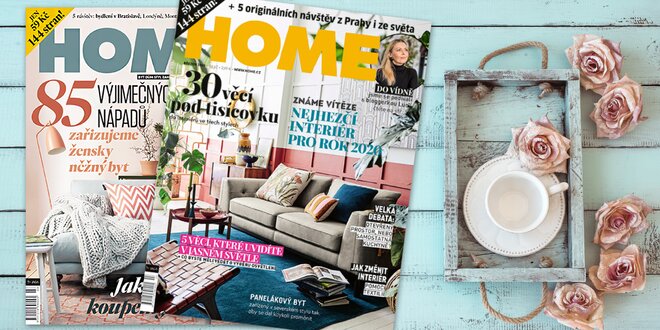 Roční předplatné časopisu Home o bydlení a bonus