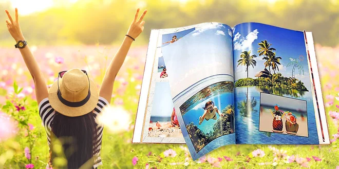Fotokniha se šitou vazbou: formát A4, 72 stran