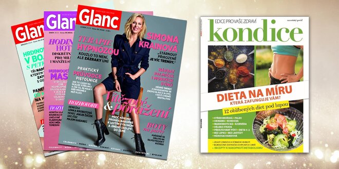 Roční předplatné časopisu Glanc pro moderní ženy
