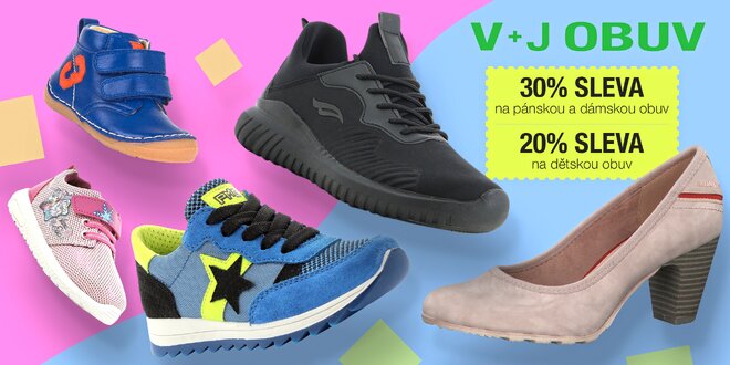 20–30% sleva na boty v e-shopu V+J obuv