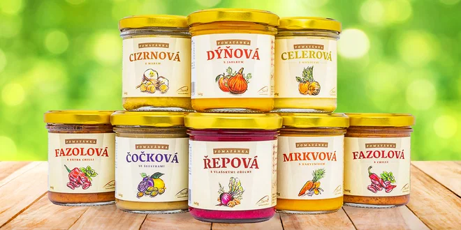 Rostlinné pomazánky s dýní, cizrnou i chilli