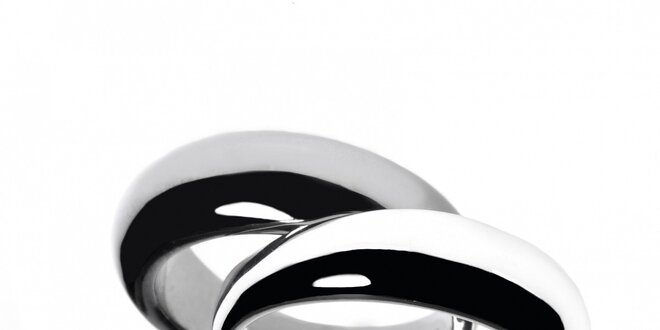 Dva stříbrné prsteny Bague a Dames