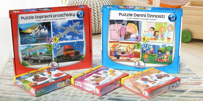 Edukativní i zábavné puzzle a karty pro děti