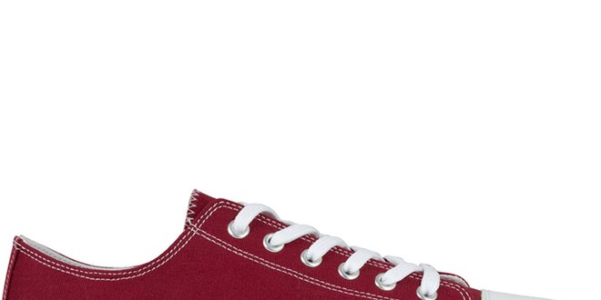 Červené šněrovací zip-on boty Zipz