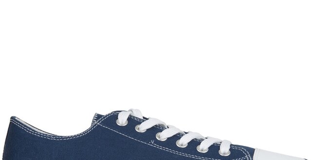 Džínově modré šněrovací zip-on boty Zipz
