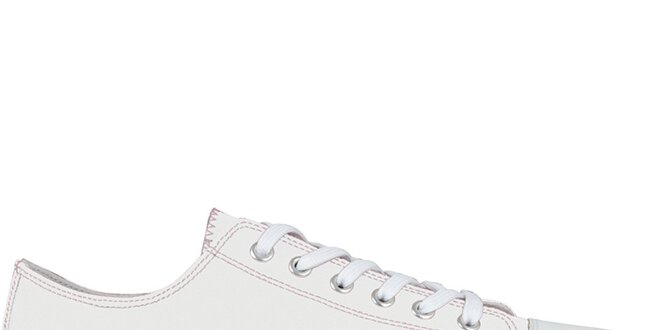 Bílé šněrovací zip-on boty Zipz