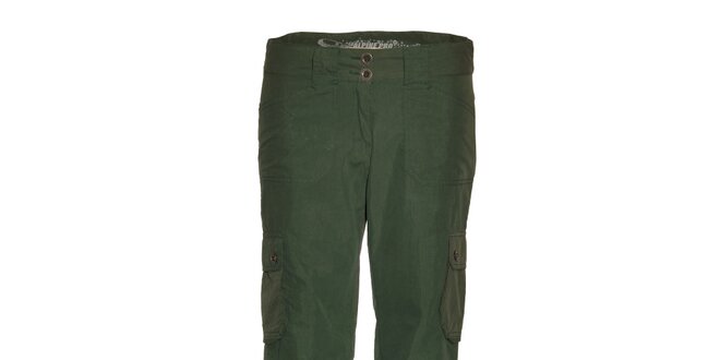 Dámské tmavě zelené sportovní kalhoty Alpine Pro