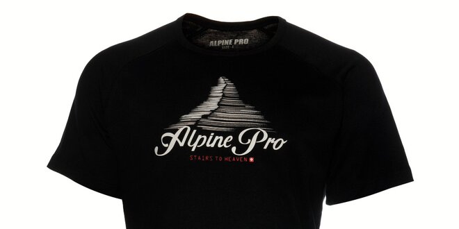 Pánské černé triko Alpine Pro