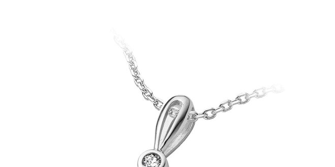 Dámský stříbrný náhrdelník s malým srdíčkem Orphelia