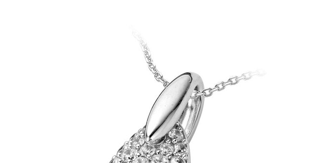 Dámský stříbrný náhrdelník s kapičkou Orphelia