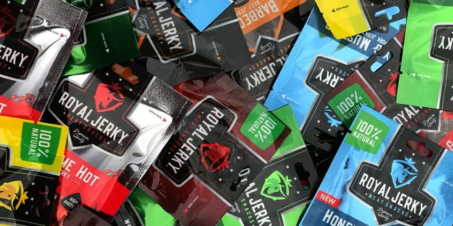 9 balíčků Royal Jerky z prémiového masa