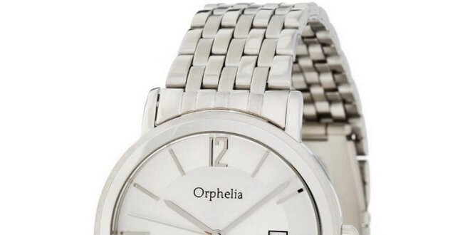 Pánské ocelové hodinky Orphelia s bílým ciferníkem