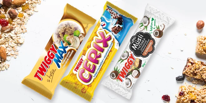 24 českých tyčinek: müssli, oříškové, cereální