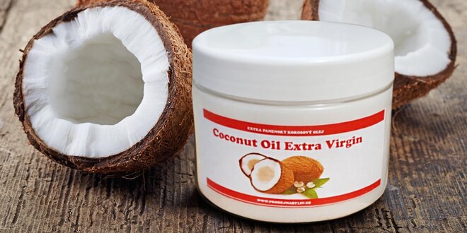 Extra panenský kokosový olej s příjemnou vůní