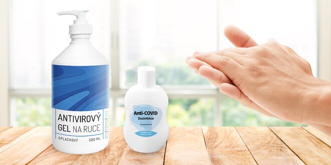 Dezinfekce Anti-COVID a antivirový gel na ruce