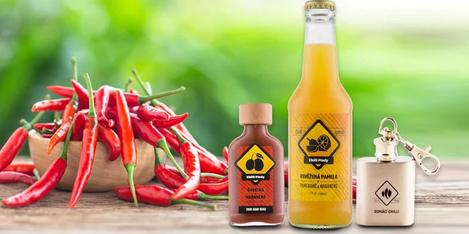 Klíčenka se sušeným chilli a ostrý nápoj či omáčka