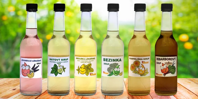 Sirupy s bylinkami z Klášterní zahrady Chotěšov