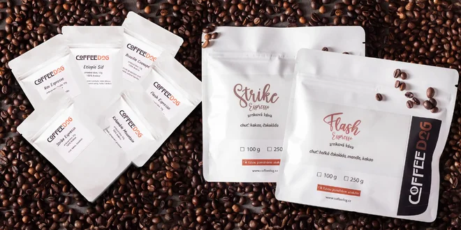 Cofeedog: balíčky zrnkové kávy i sety s čaji Oxalis