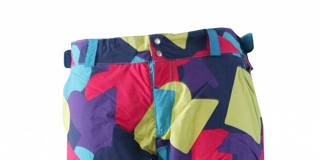 Pánské pestrobarevné sportovní kalhoty Fundango s membránou a potiskem