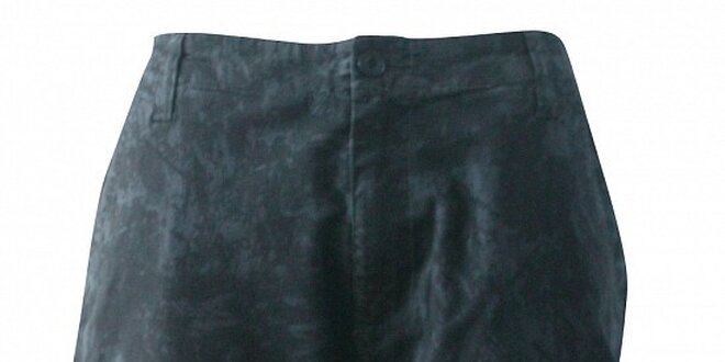 Pánské tmavě šedé kapsáče Fundango s kamuflážovým vzorem