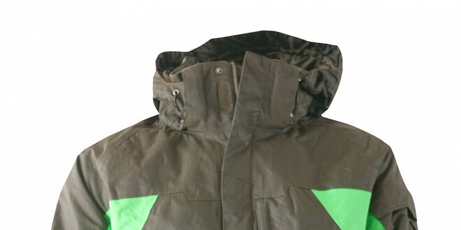 Pánská tmavě zelená zimní bunda Fundango s membránou
