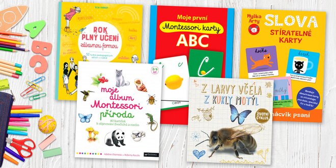 Montessori i další naučné a zábavné knihy pro děti
