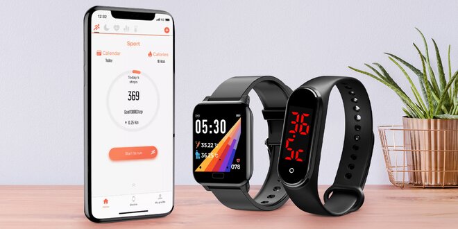 Chytré hodinky: teplota i kroky, kalorie a spánek