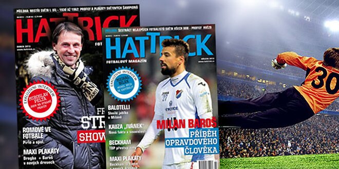 Roční předplatné fotbalového magazínu Hattrick s poštovným v ceně.