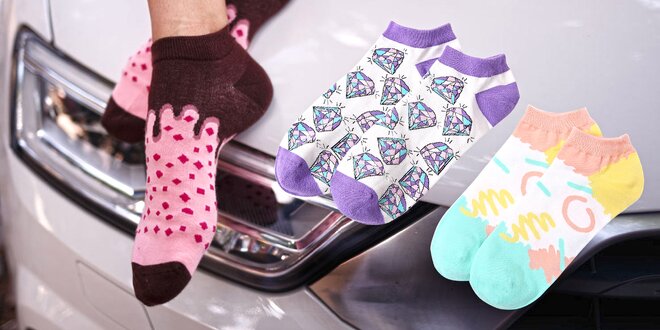 Nízké designové ponožky LØVE + FUN SOCKS