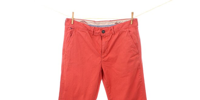 Pánské červené kalhoty Tommy Hilfiger