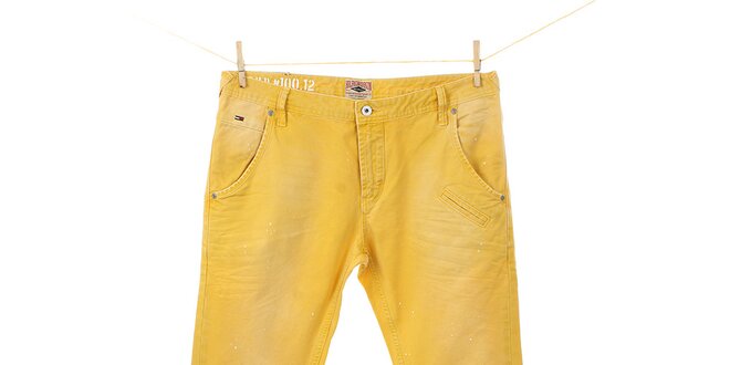 Pánské zářivě žluté kalhoty Tommy Hilfiger