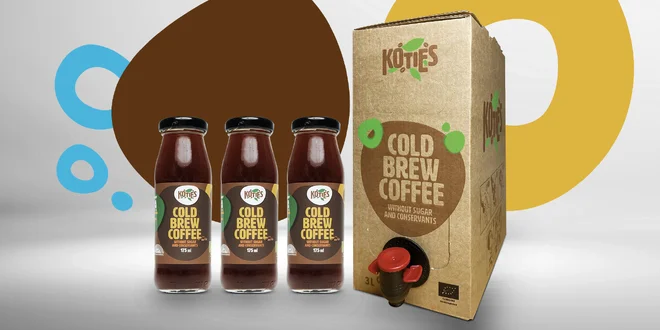 Česká bio cold brew káva: 6× lahvička nebo 3l box