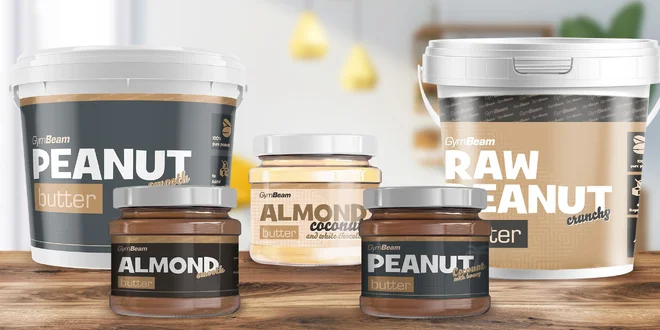 4 ks ořechového másla: smooth, crunchy i s kokosem