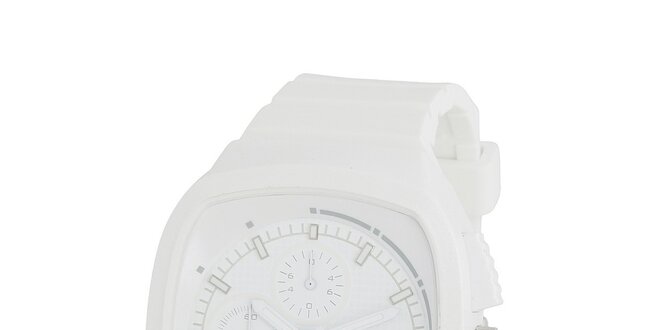 Sportovní bílé silikonové hodinky Adidas