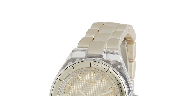 Dámské zlaté hodinky Adidas s transparentními detaily