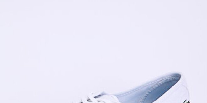 Dámské bílé tenisky s modrou podrážkou Lacoste