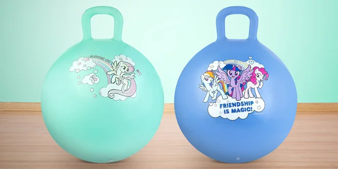 Velké skákací míče My Little Pony: zelený i modrý
