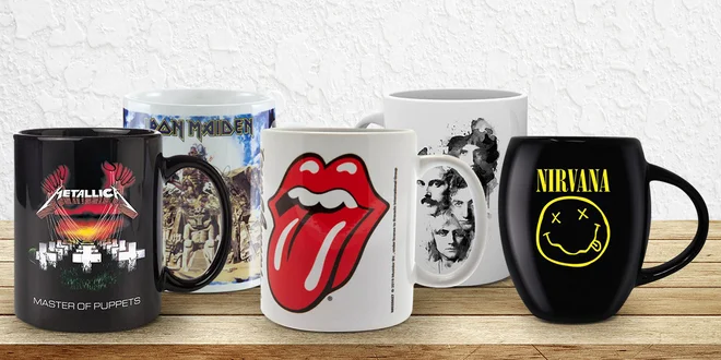Hrnky rockových hvězd: AC/DC, Pink Floyd a další