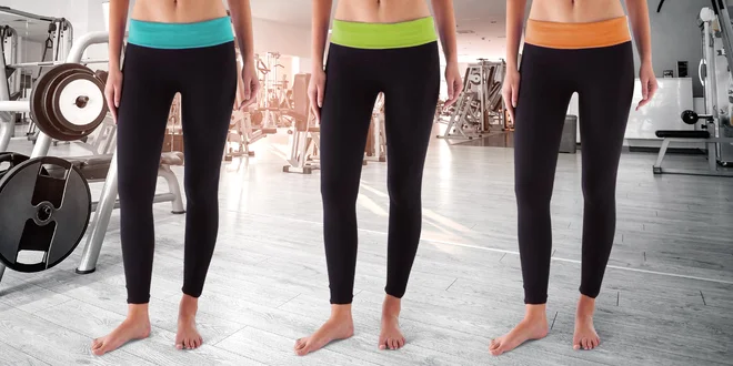 Dámské dlouhé fitness legíny s příměsí bambusu