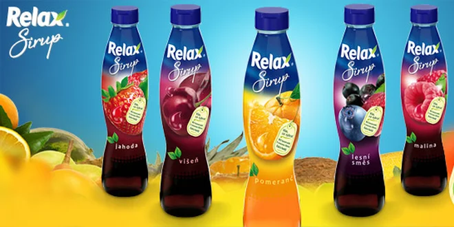 Extra husté ovocné sirupy Relax