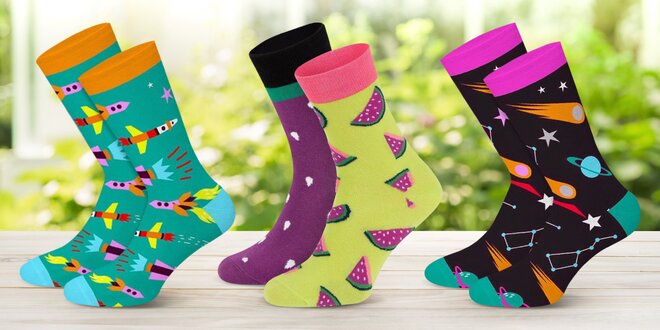 Veselé ponožky Dots Socks: víc než 50 vzorů
