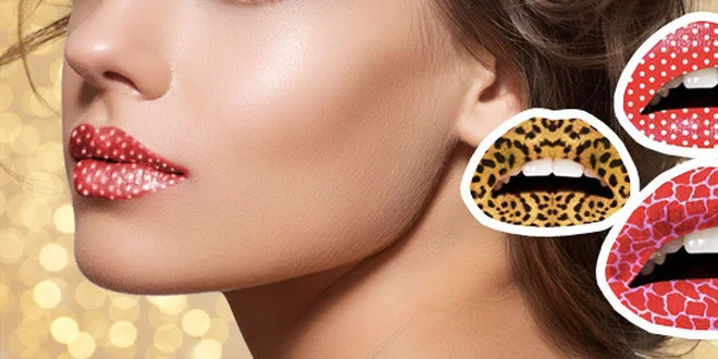 6 ks dočasných tetování na rty LipsLips!
